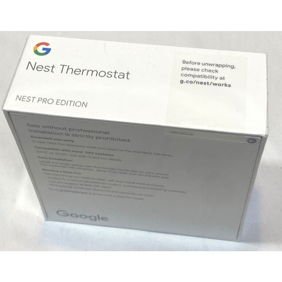 Google Nest Thermostat Pro Edition New Sealed - Picture 3 of 6
